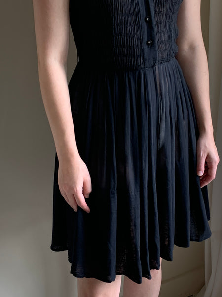 50s gauzy cotton dress