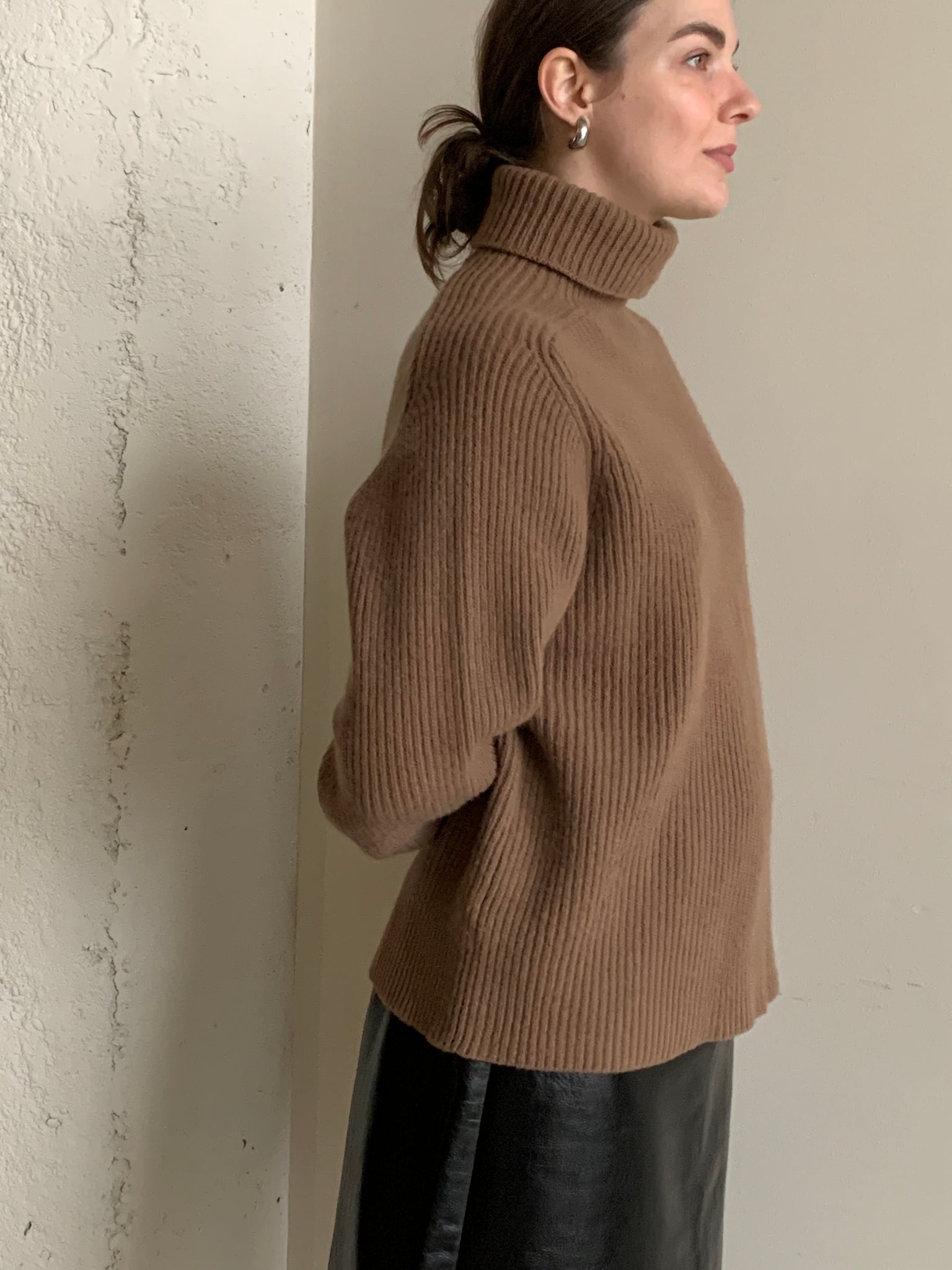 Vintage Polo ribbed turtleneck sweater