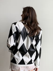 leather harlequin jacket