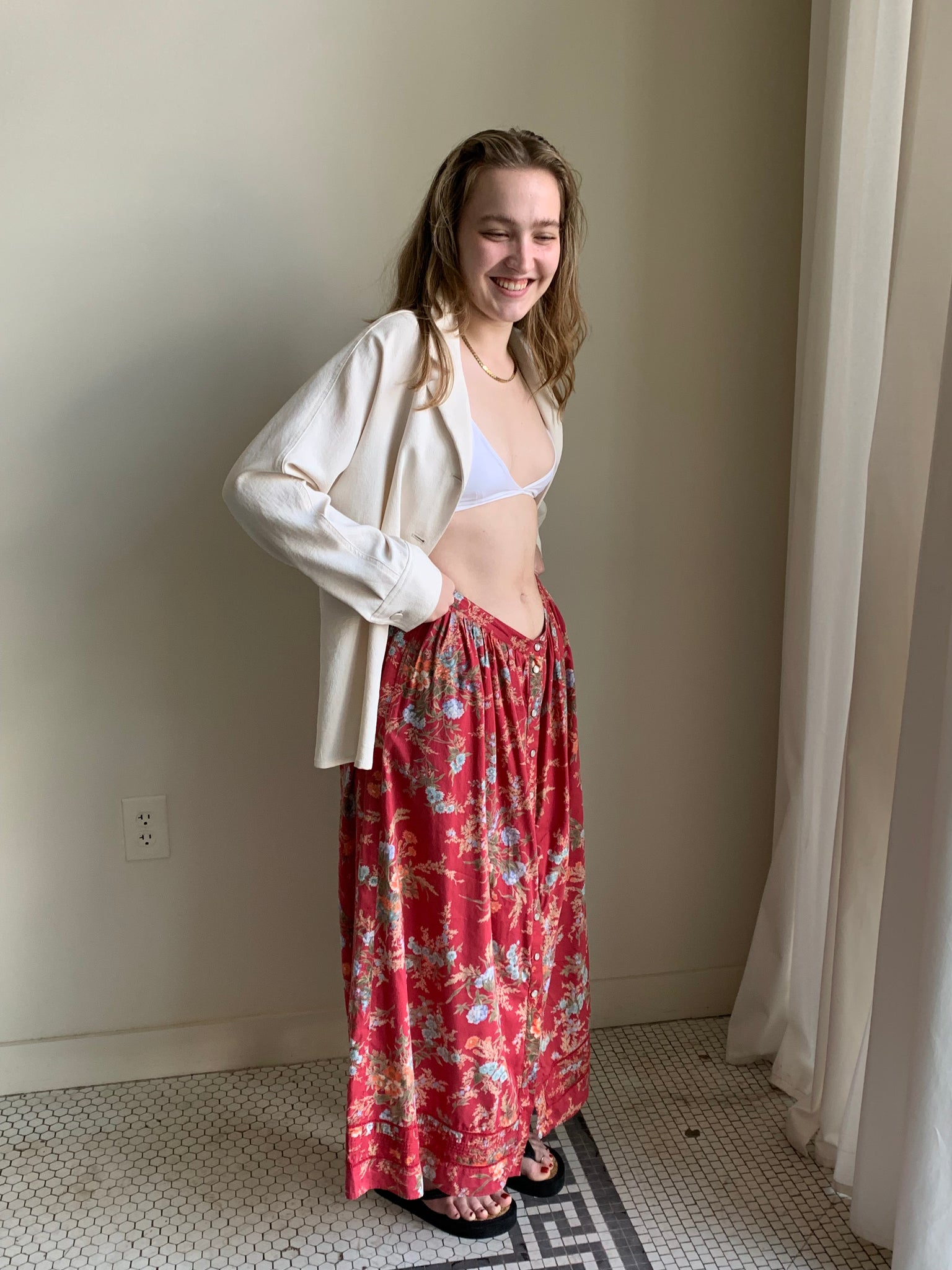 Ralph Lauren western floral skirt