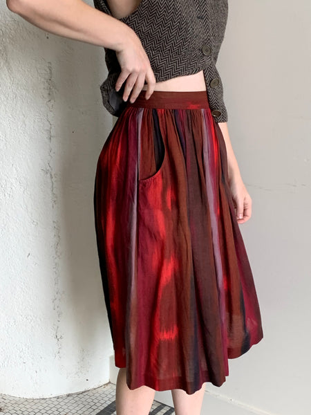 Vintage ombré shift skirt