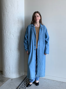 Denim maxi jacket