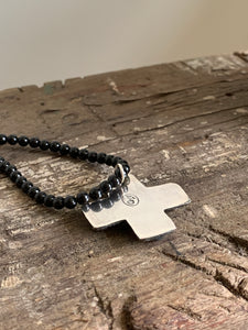 Pearl cross necklace