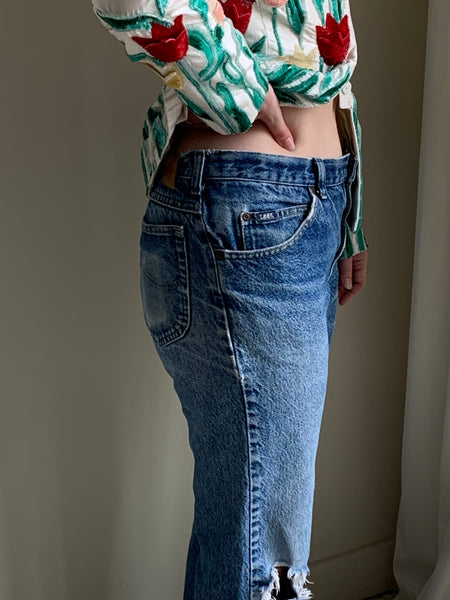 1980s distressed Lee jeans