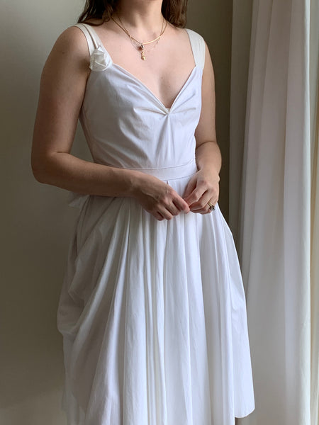 00s Prada white dress