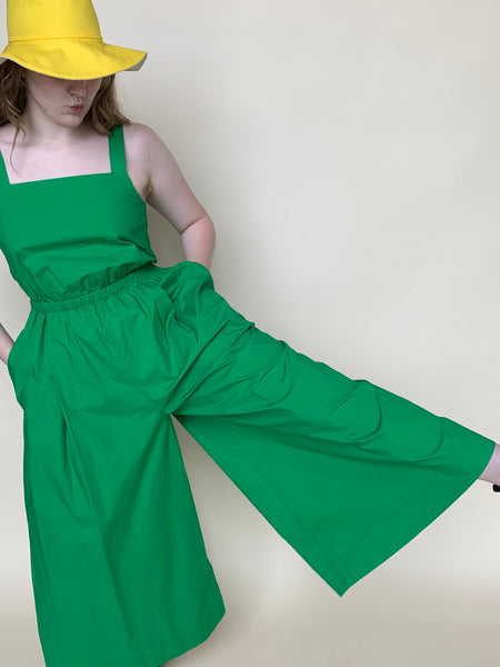 Green wide leg jumpsuit