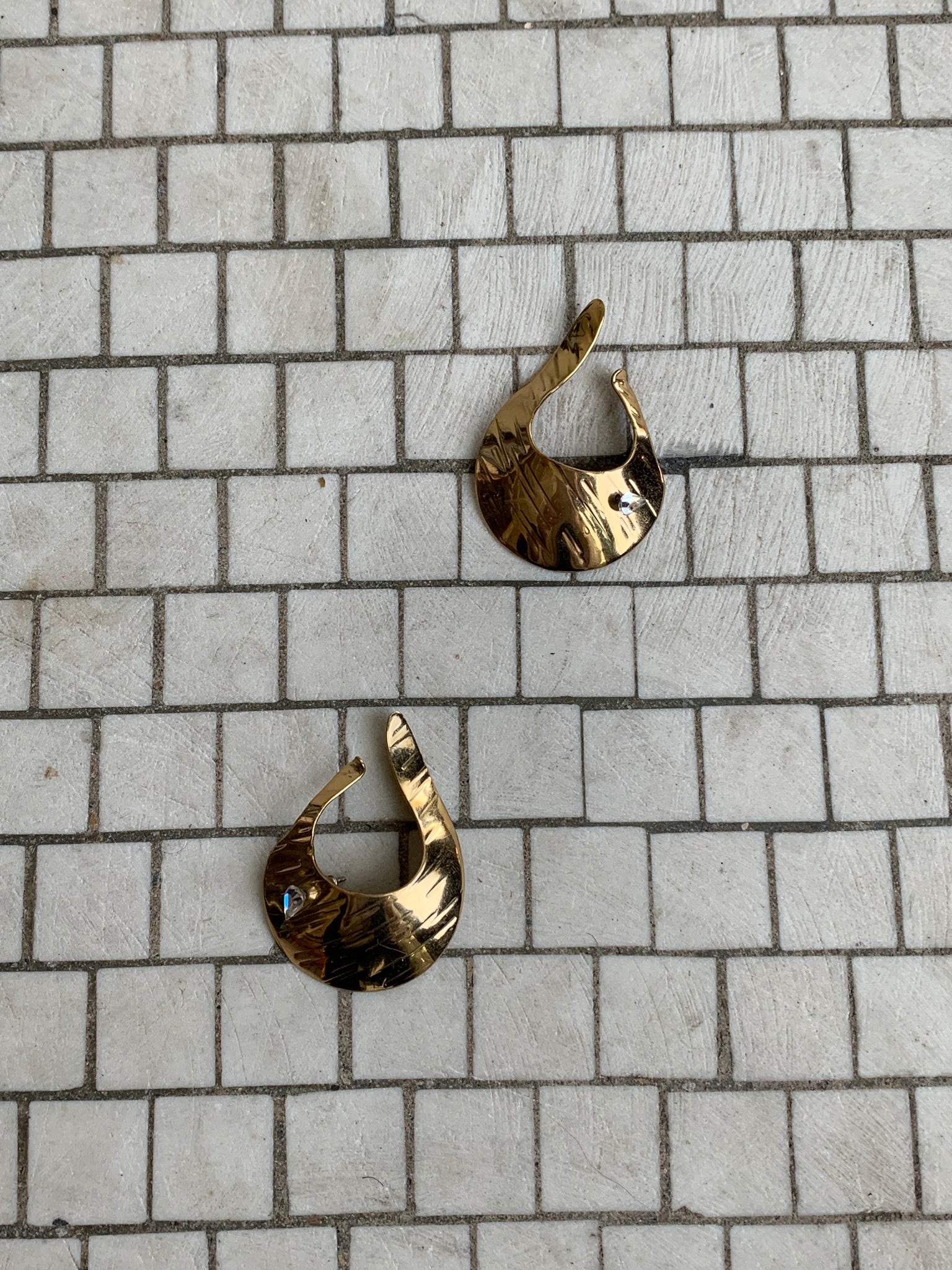 Gold vintage ear jackets