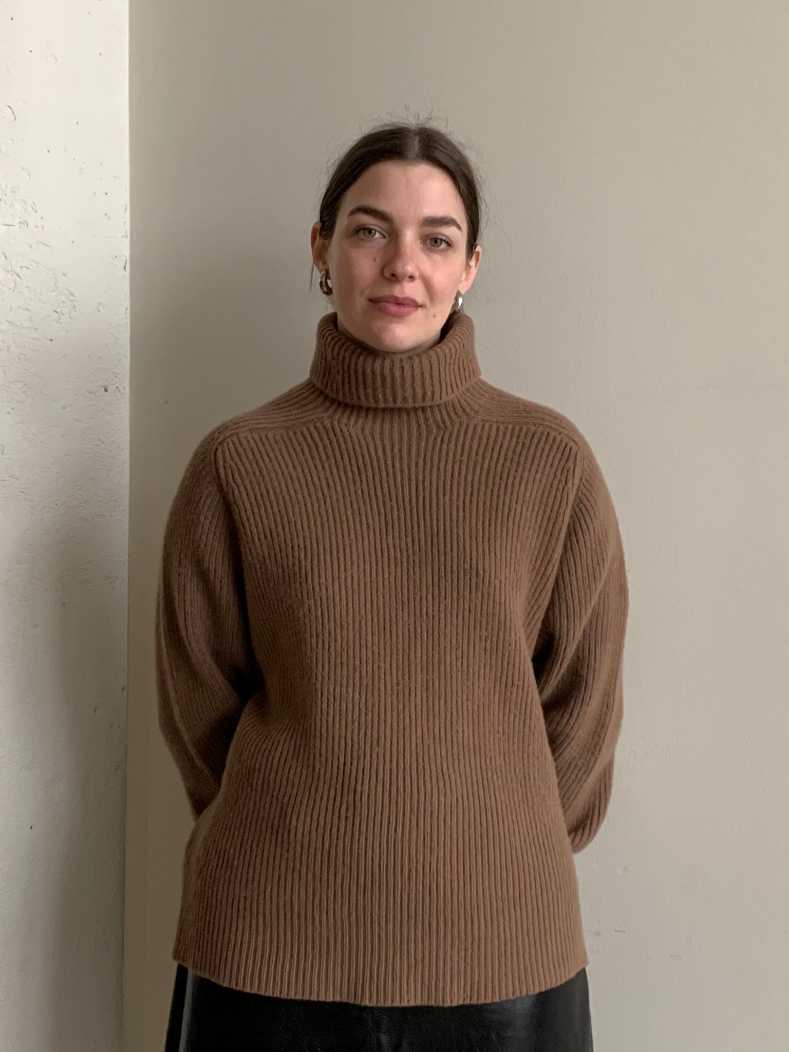 Vintage Polo ribbed turtleneck sweater