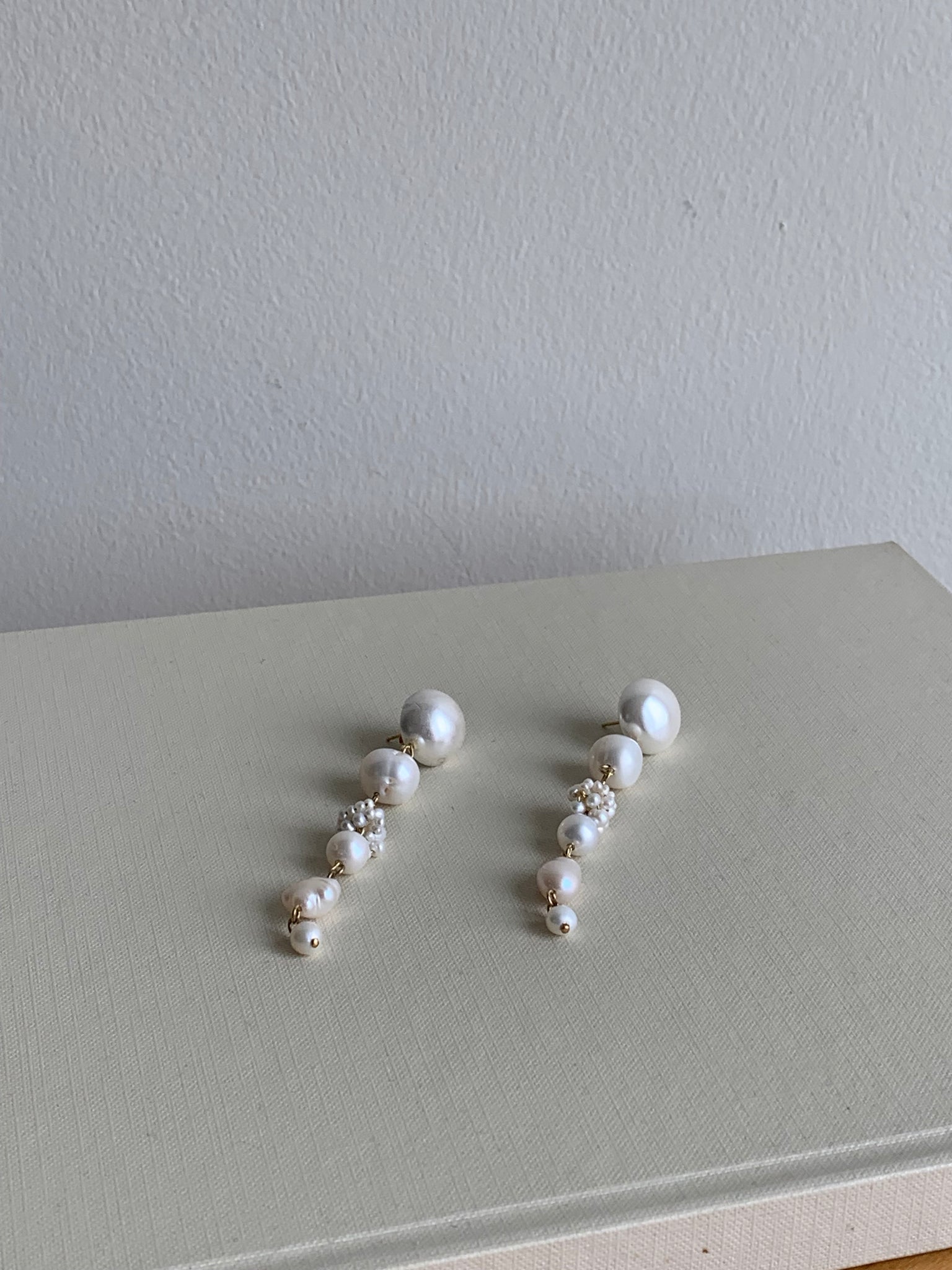 Completedworks long pearl earrings