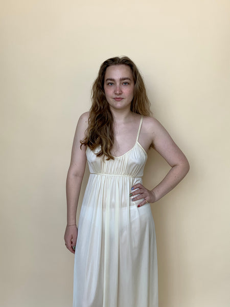 60s satin slip dress