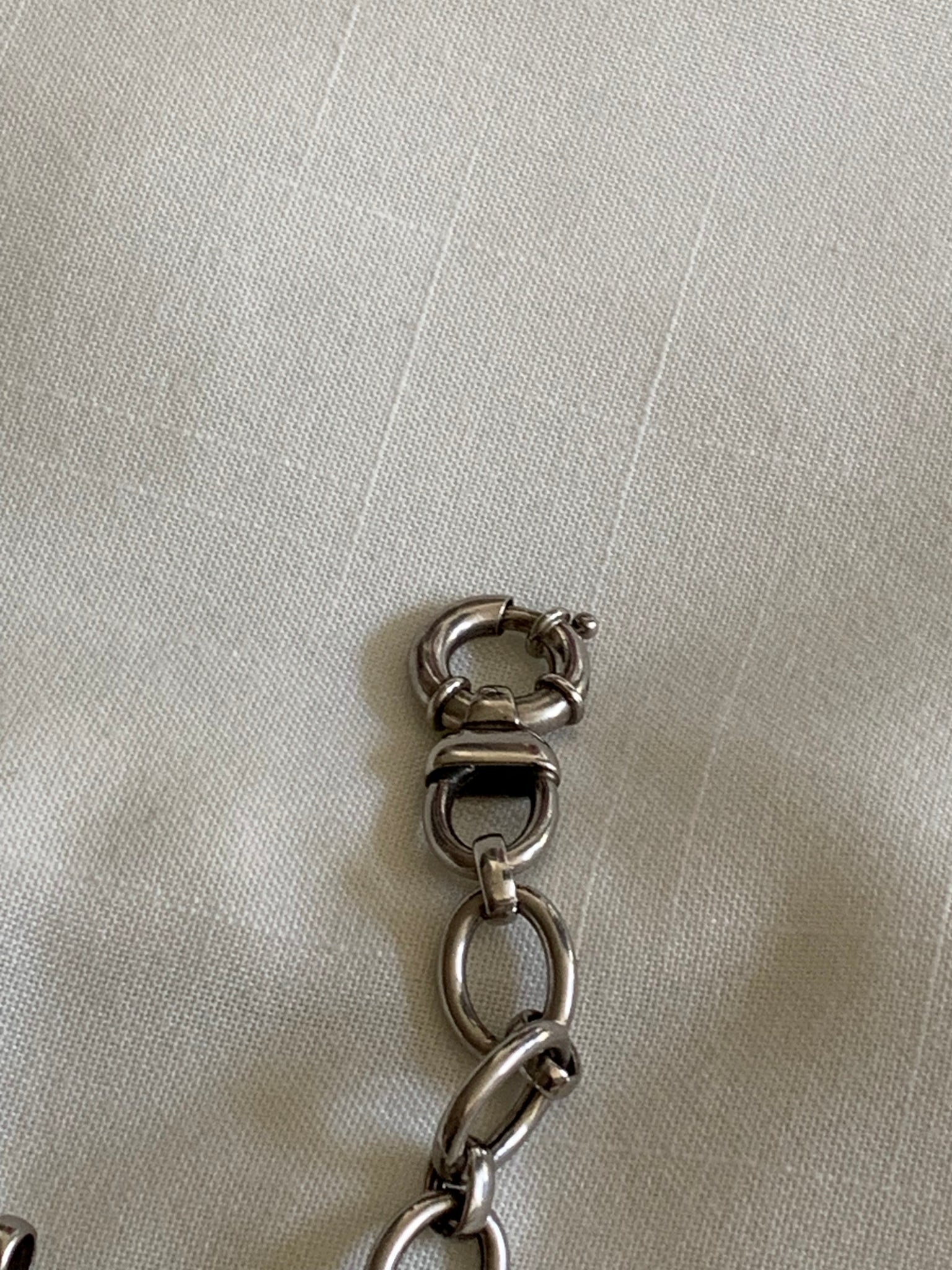 Sterling large link bracelet