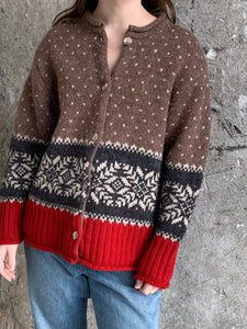 Eddie Bauer winter cardigan sweater