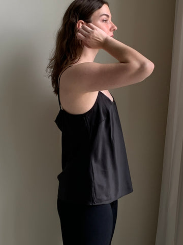 Satin silk tank