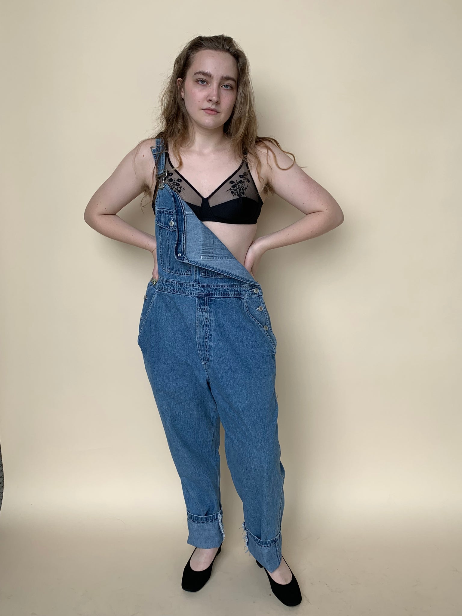 00s denim overalls