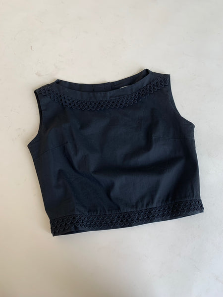 Vintage boat neck top