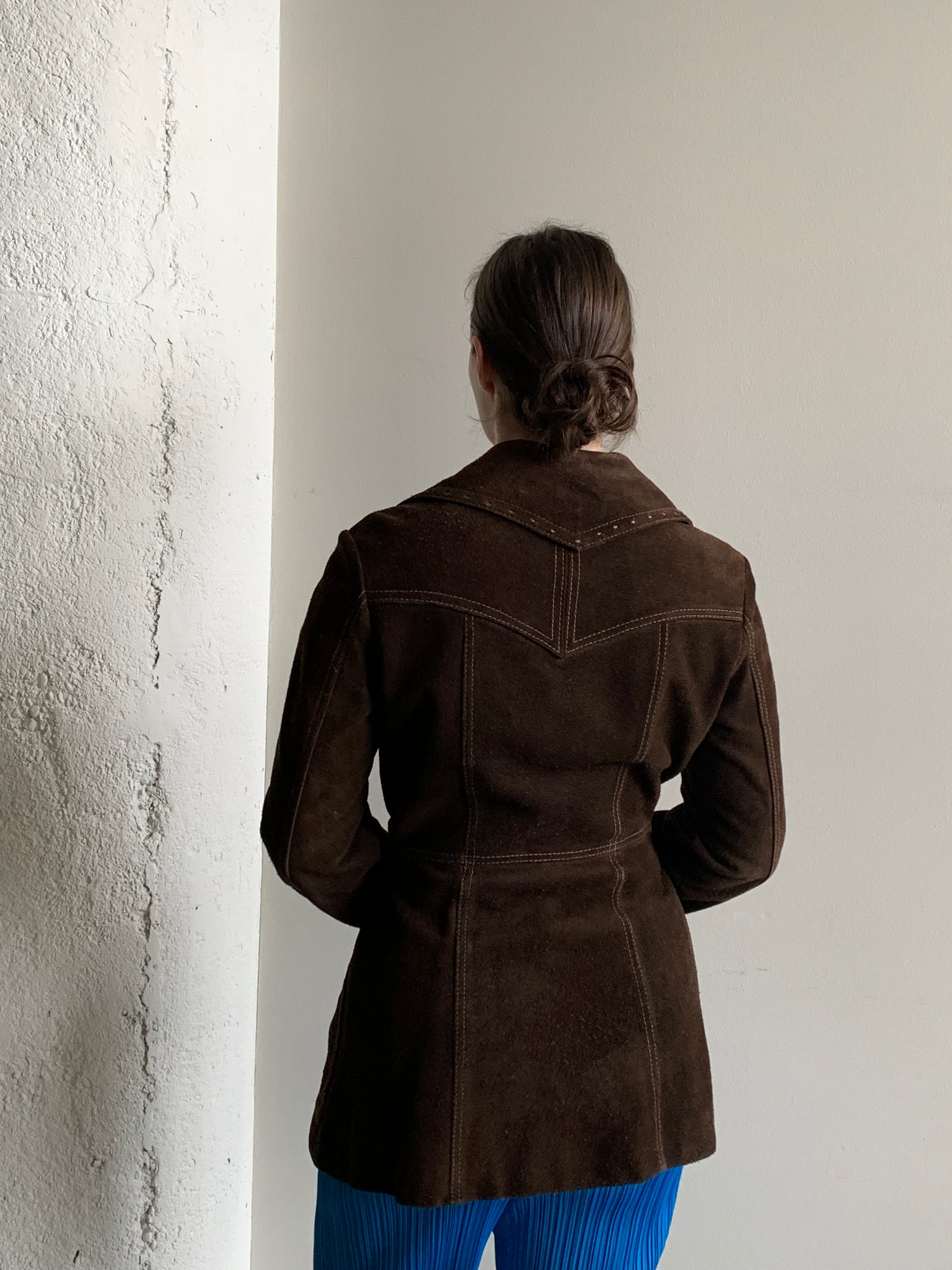 Brown suede vintage jacket