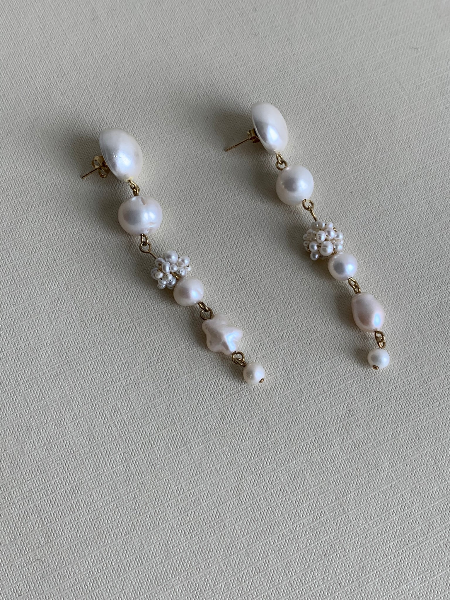 Completedworks long pearl earrings