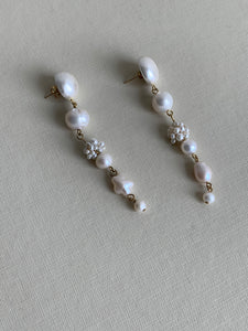 Completedworks long pearl earrings