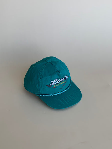 Teal vintage trucker cap