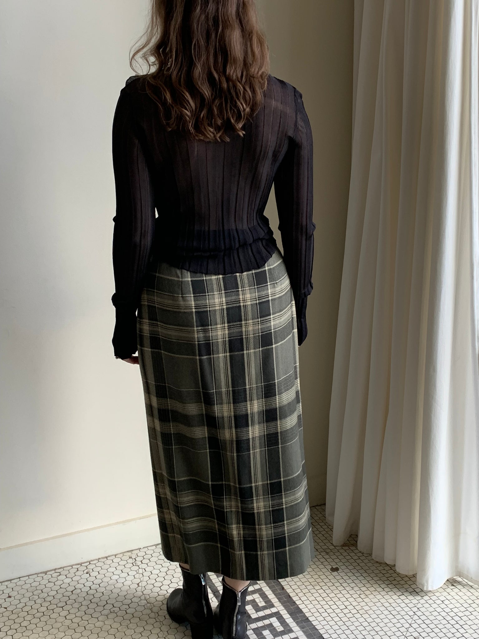 Ralph Lauren tartan wrap skirt