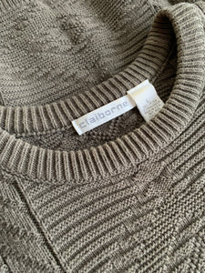 woven cotton sweater