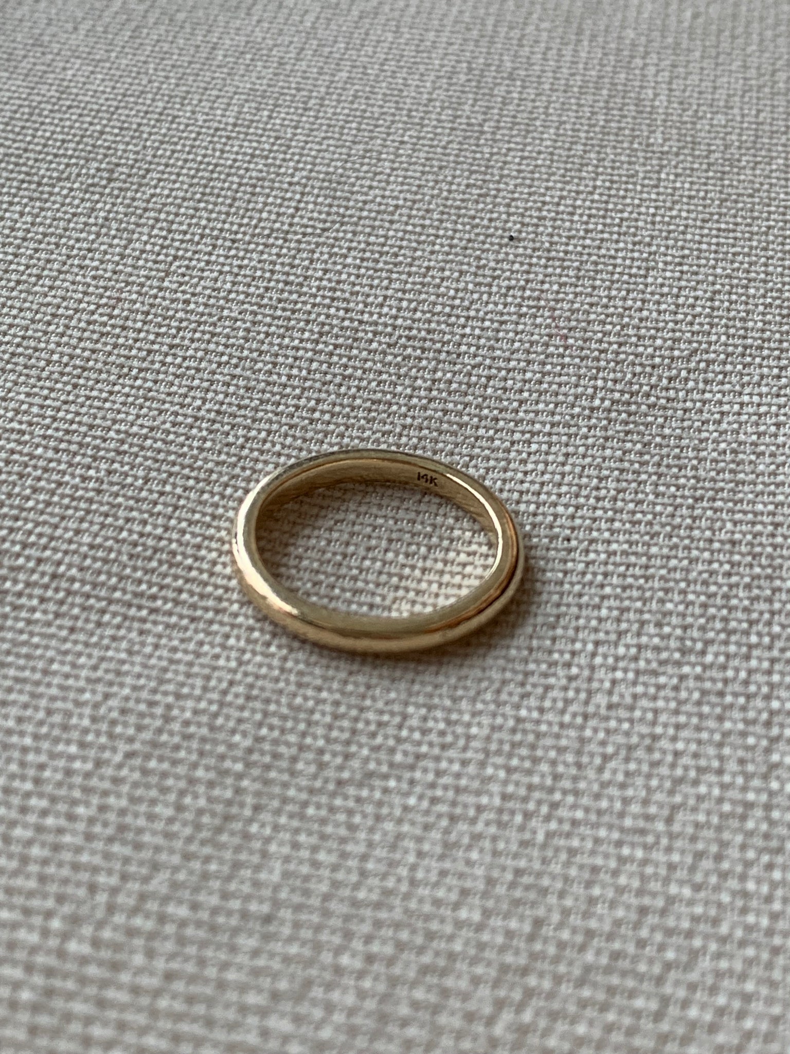 Gold domed ring