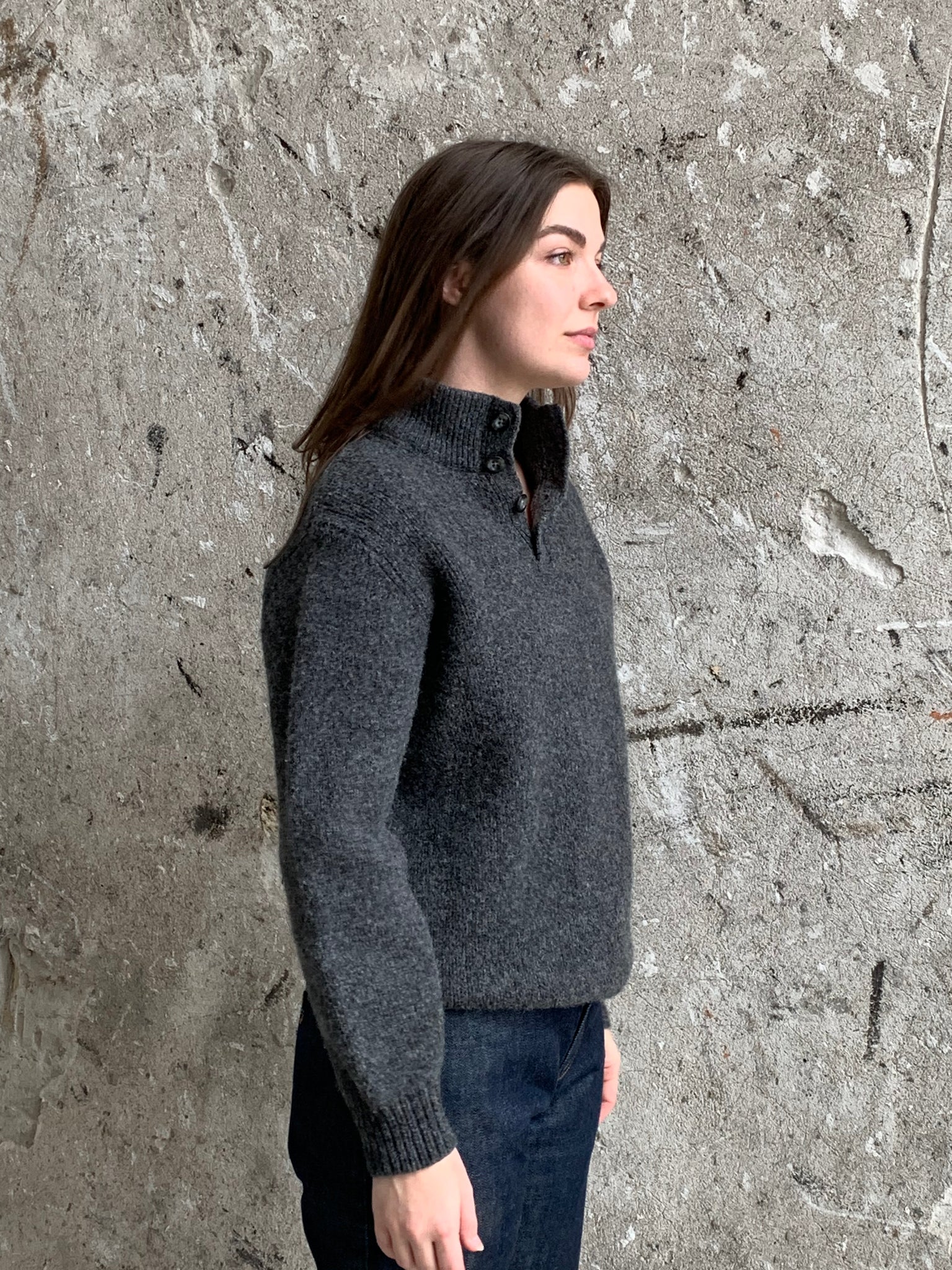 L.L.Bean gray wool sweater