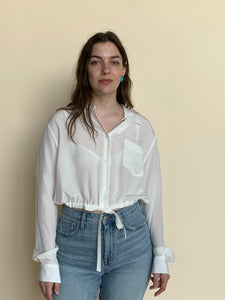 Marni silk blouse with drawstring