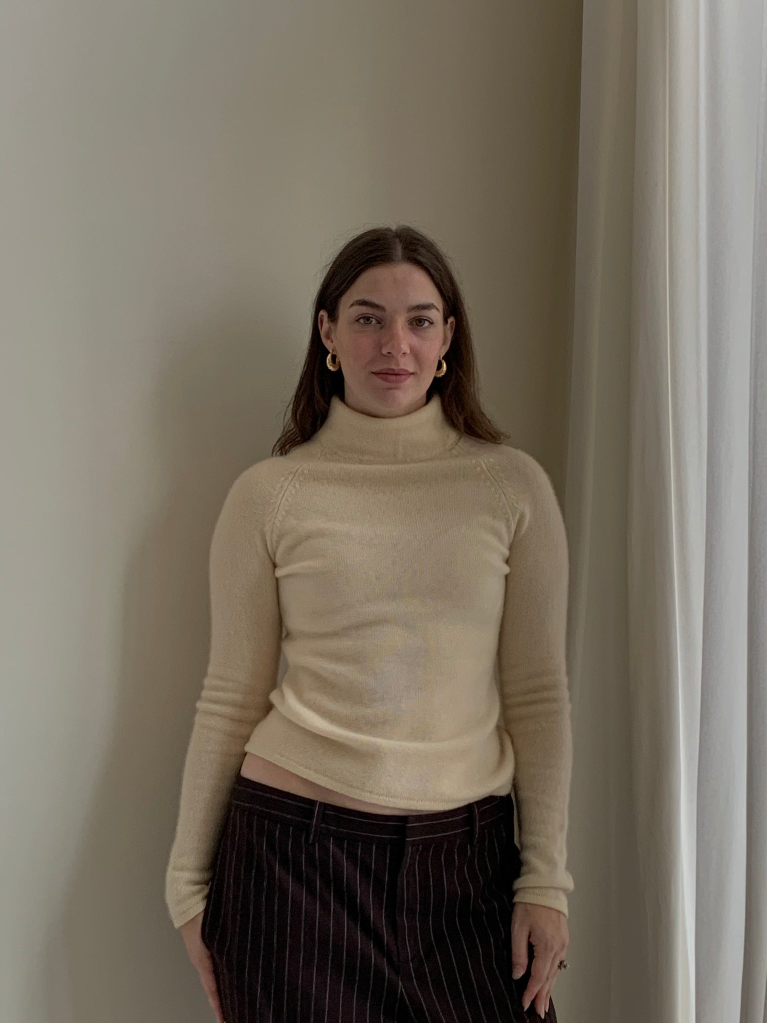 Cream cashmere vintage sweater