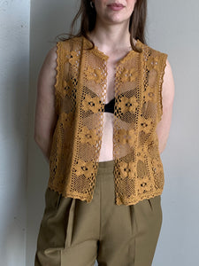 Issey Miyake crochet vest