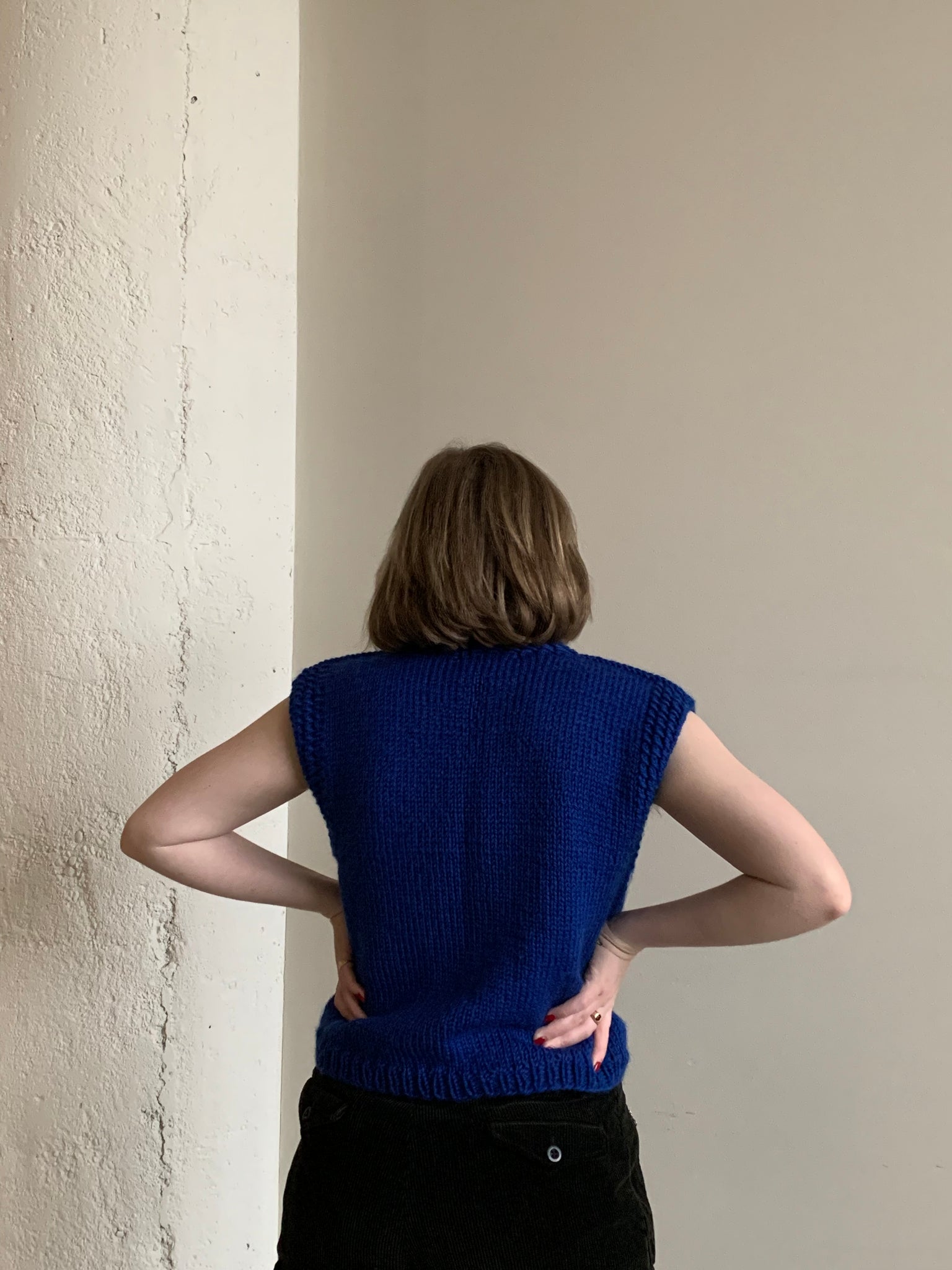 Blue vintage sweater vest