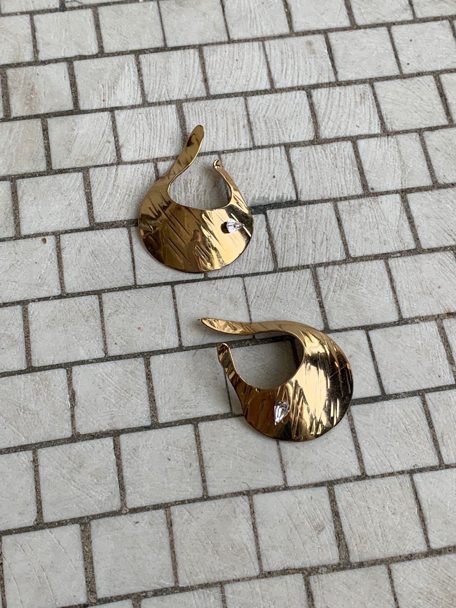 Gold vintage ear jackets