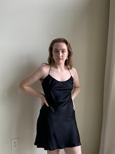 Satin silk slip dress