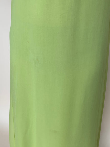 1960s lime column dress