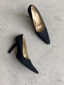 90s YSL black heels