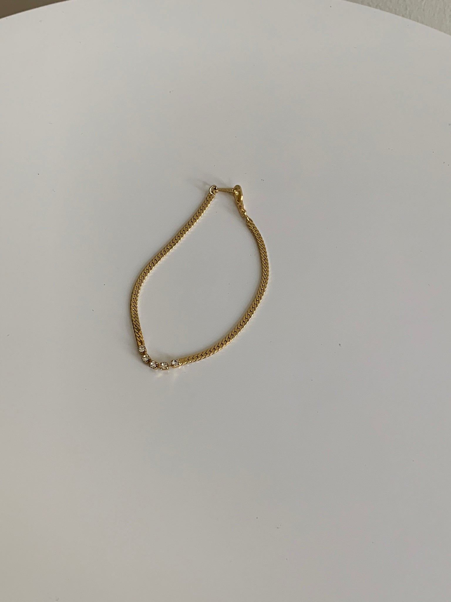 gold snake chain bracelet