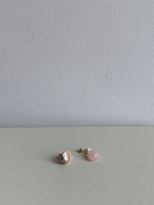 Completedworks pink pearl earrings