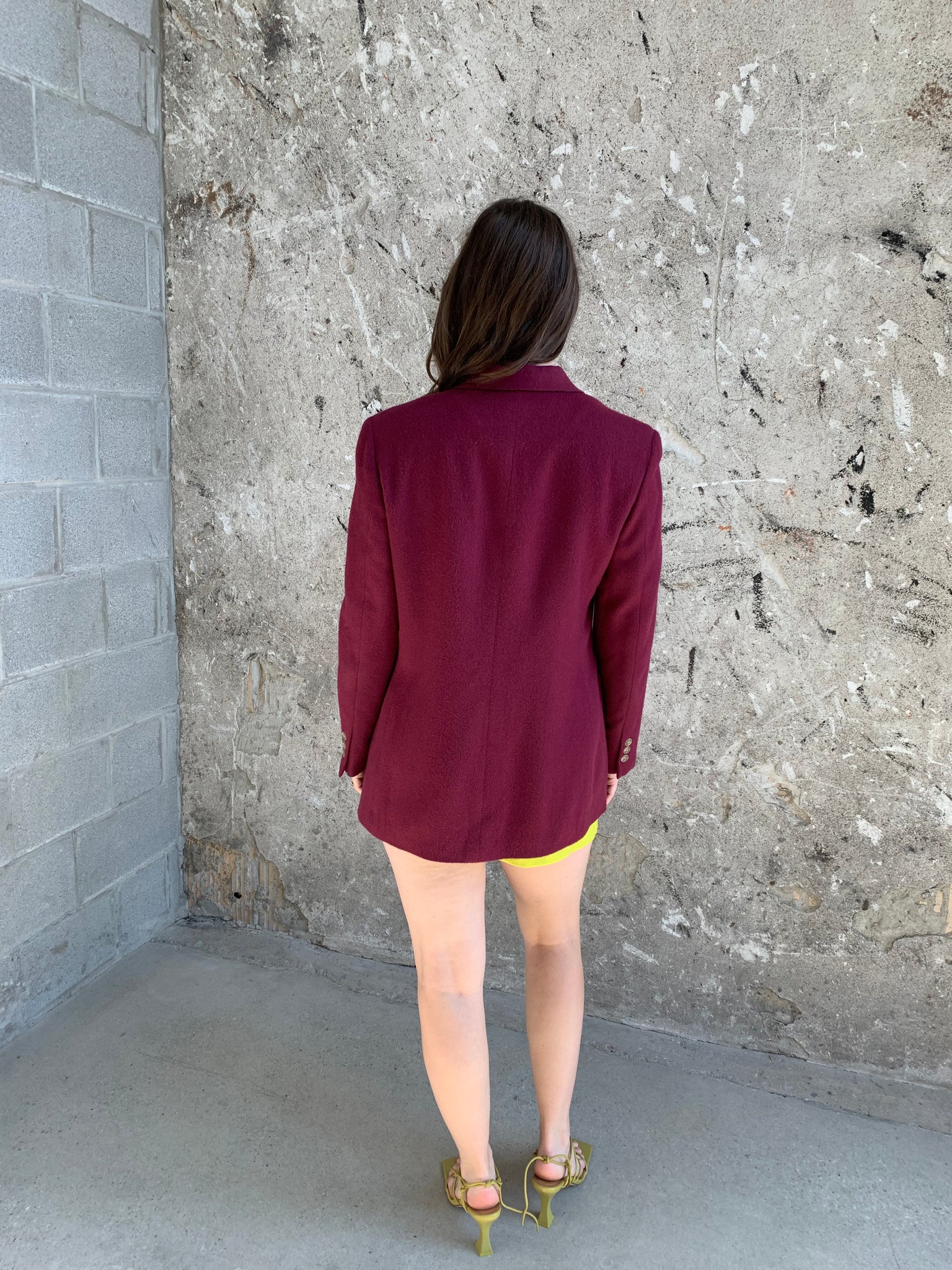 maroon soft blazer