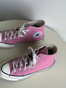 pink Converse high tops