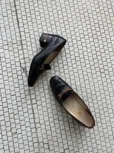 vintage Gucci heeled loafers